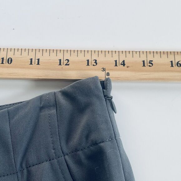 Lafayette 148 Pants Size 6 Gray Wide Leg Trousers Dress Pants Classic Minimalist - Picture 3 of 10